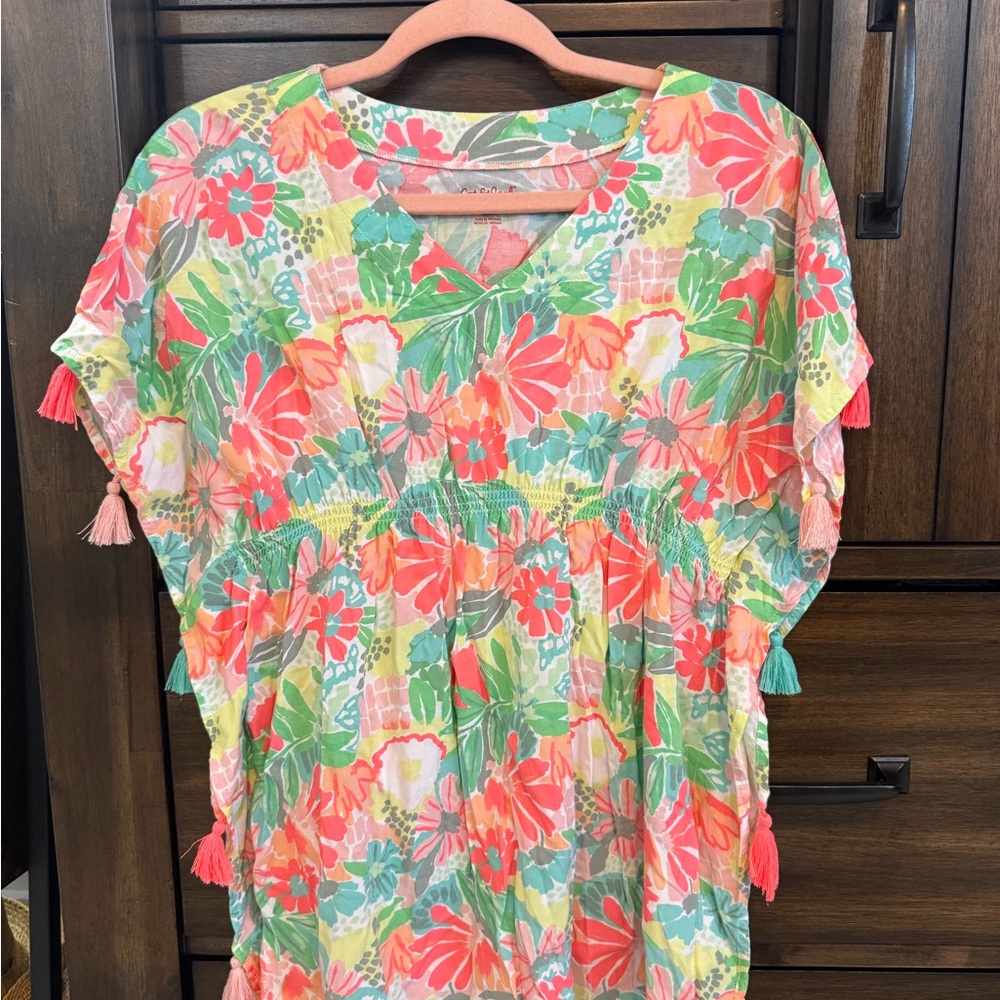Cat & Jack Colorful Floral Tunic Dress/Cover Up